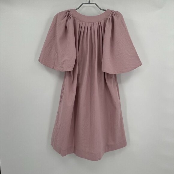 Pomander Place Tuckernuck Women's Lilac Finley Flutter Sleeve Dress Linen sz XS - Picture 5 of 9